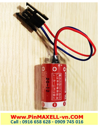Maxell ER3, Pin Maxell ER3 lithium 3.6v size 1/2AA (zắc đen) Made in Japan